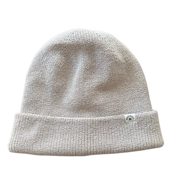 MADEWELL RECYCLED COTTON BEANIE IN STONE OS NWT - Picture 1 of 2